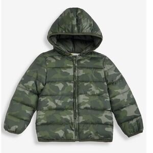 Boys' Toddler 2T Dino-Print Midweight Hooded Puffer Jacket, Macy's Exclusive